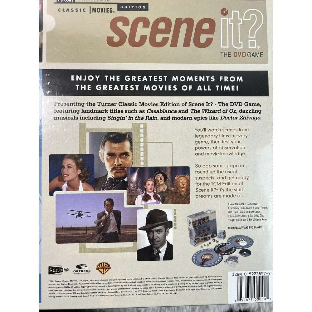 Scene it?‎ DVD Game-Turner Classic Movies Edition 2004 NEW-SEALED BOX